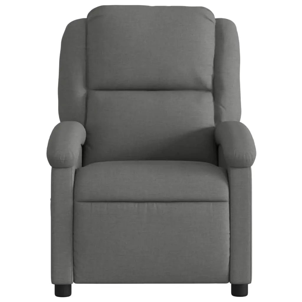 Grey Fabric Massage Recliner Chair with 6 Vibration Points
