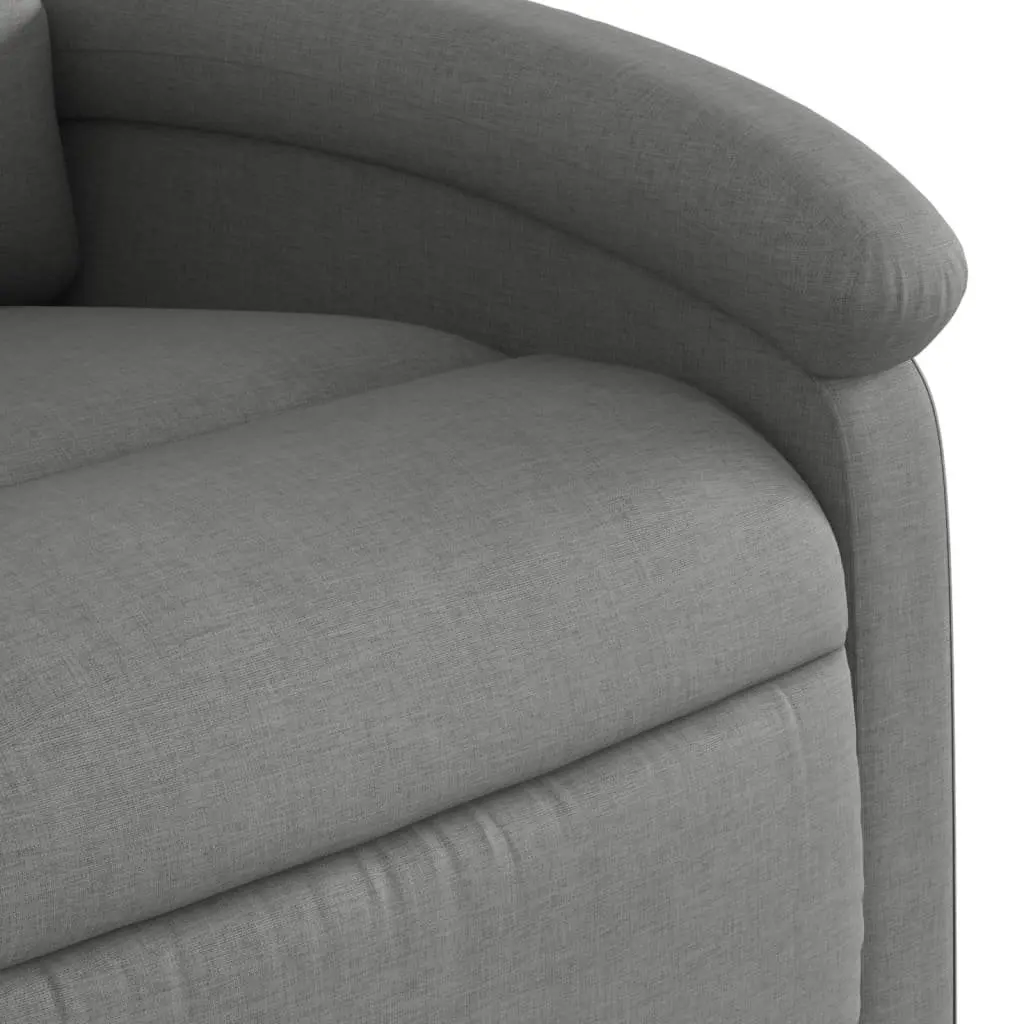 Grey Fabric Massage Recliner Chair with 6 Vibration Points
