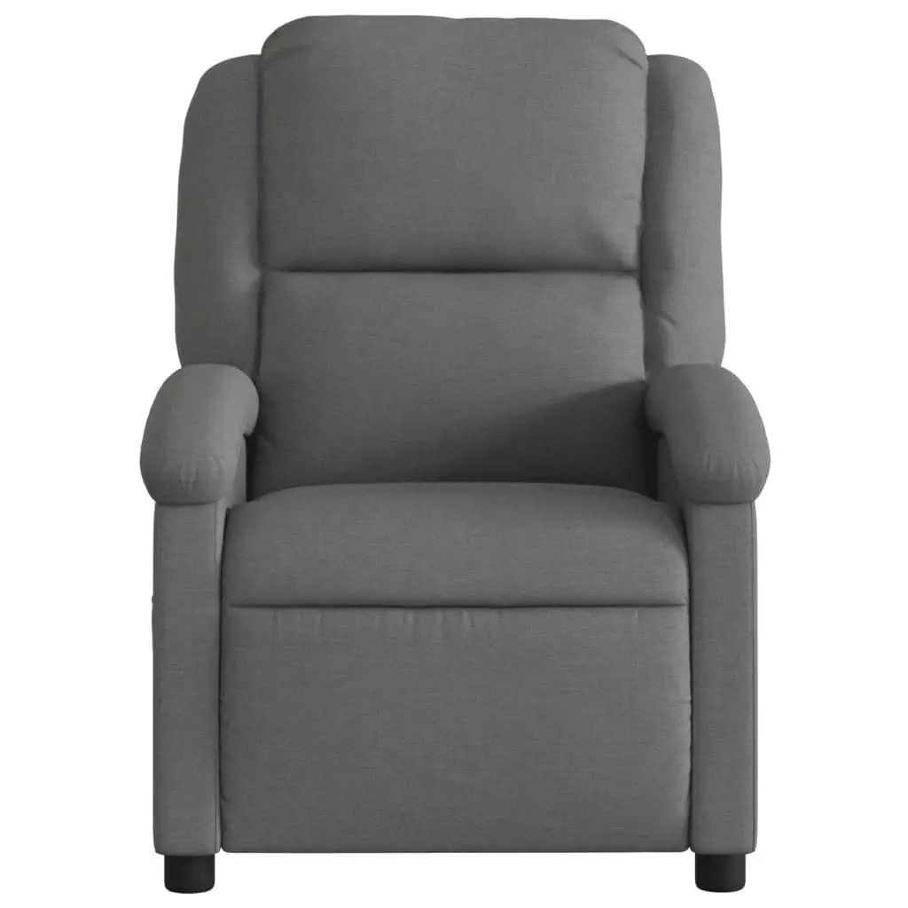 Electric Recliner Chair Fabric Grey