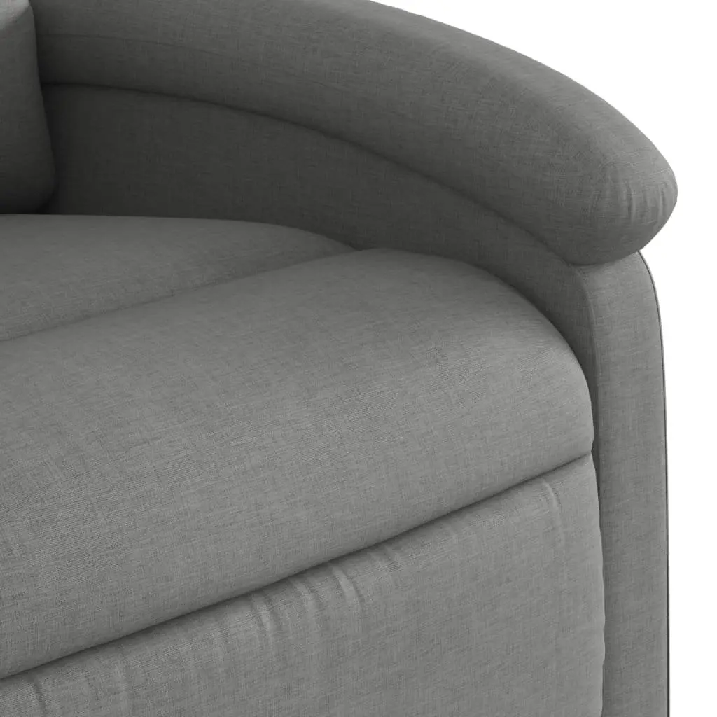 Electric Recliner Chair Fabric Grey