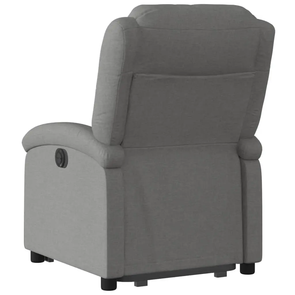 Dark Grey Fabric Stand Up Recliner Chair