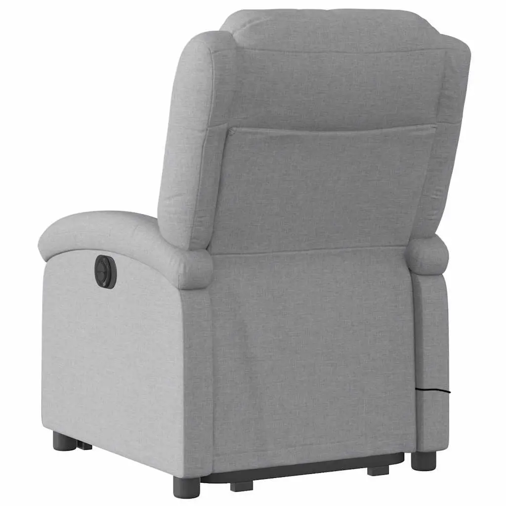 Electric Massage Recliner Chair in Grey Fabric
