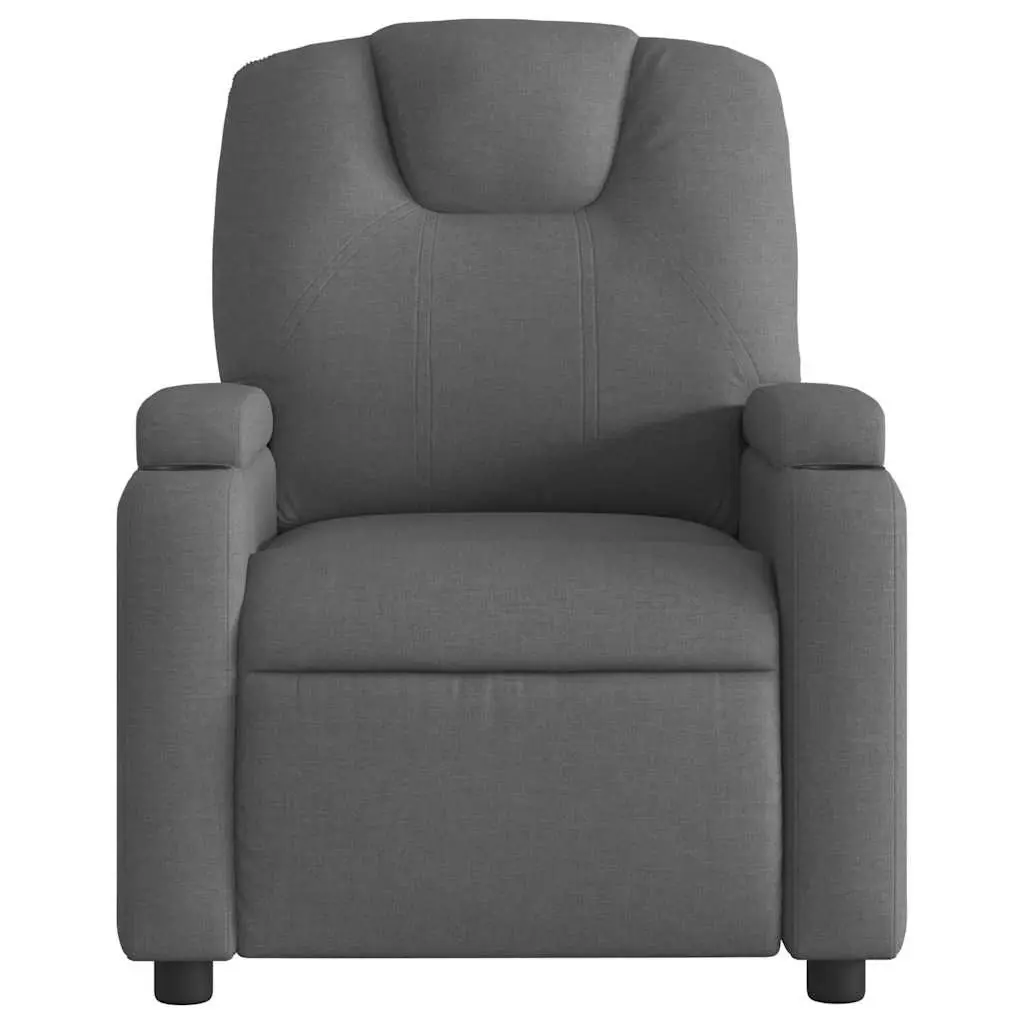 Electric Massage Recliner Chair in Grey Fabric