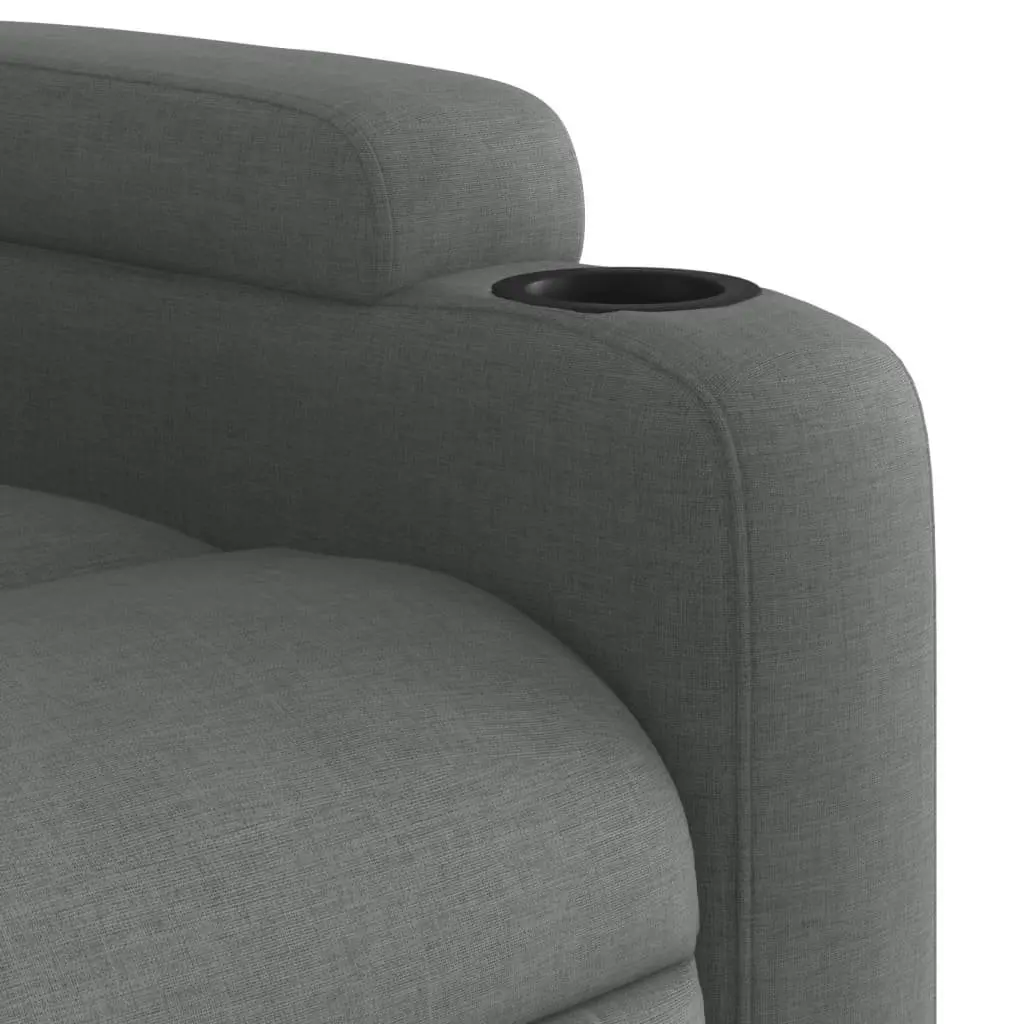 Grey Fabric Electric Recliner Chair with Power Lift