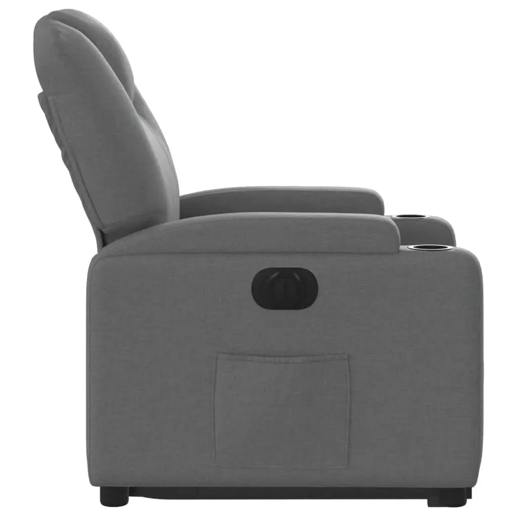 Grey Fabric Electric Recliner Chair with Power Lift