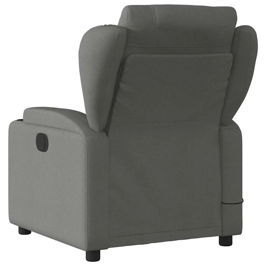 Grey Fabric Massage Recliner Chair with Vibration