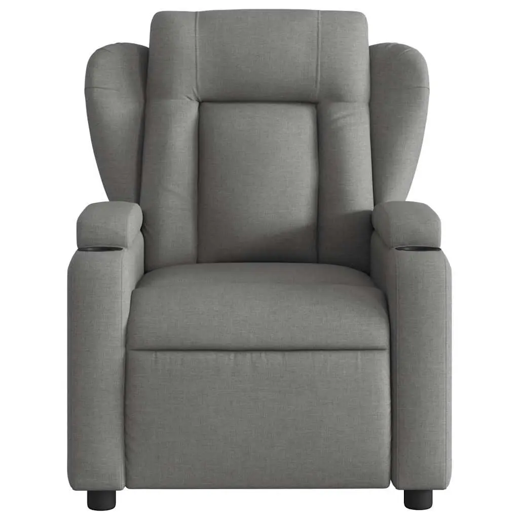 Grey Fabric Massage Recliner Chair with Vibration