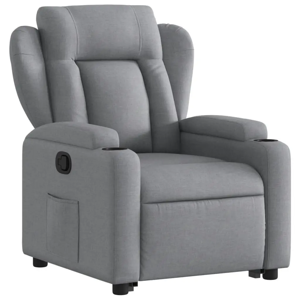 Electric Power Lift Grey Fabric Recliner Chair