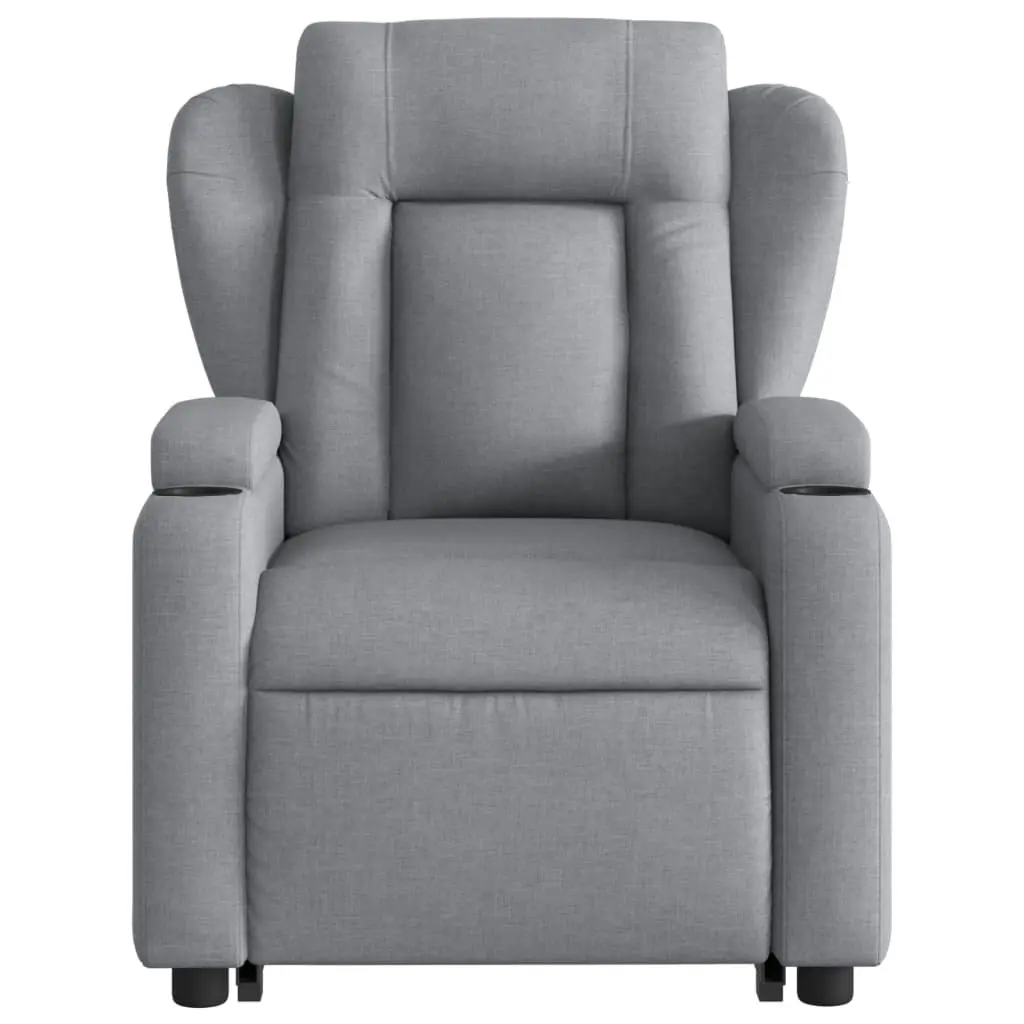 Electric Power Lift Grey Fabric Recliner Chair