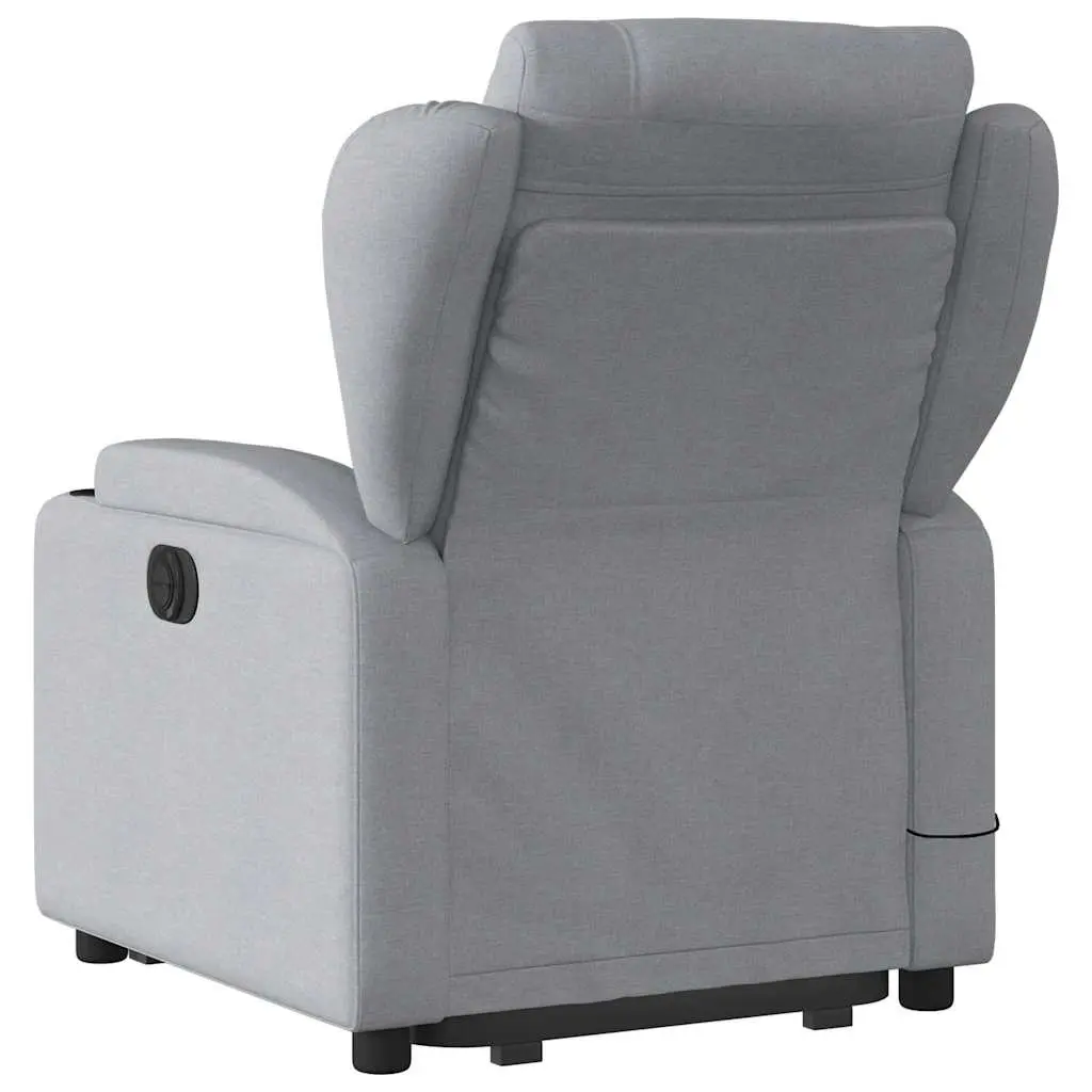 Grey Electric Power Lift Massage Recliner Chair