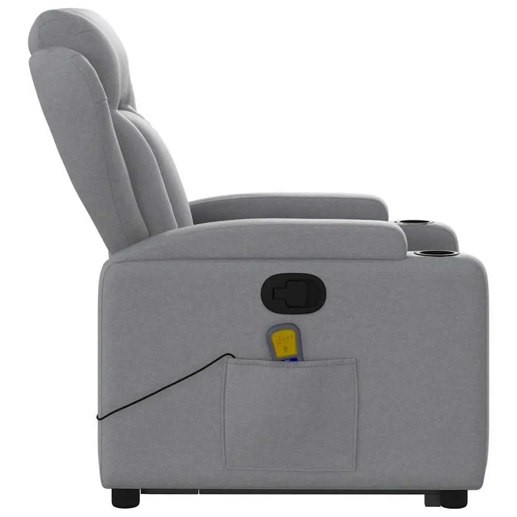 Grey Electric Power Lift Massage Recliner Chair