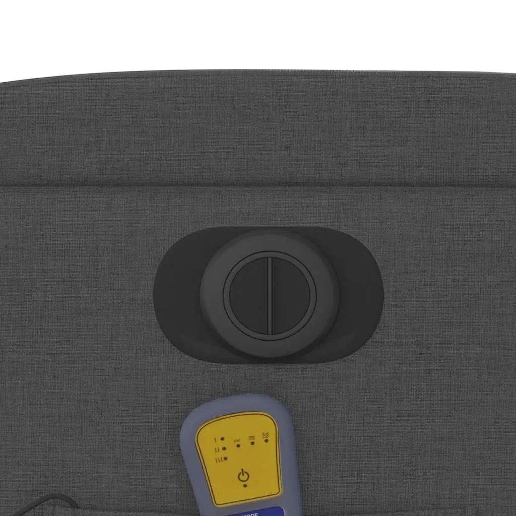 Electric Recliner Chair with Massage in Grey Fabric