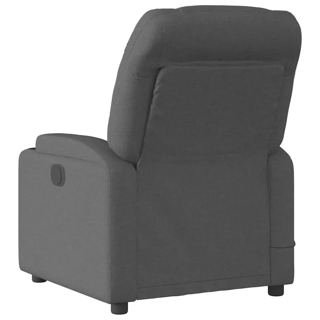 Electric Recliner Chair with Massage in Grey Fabric