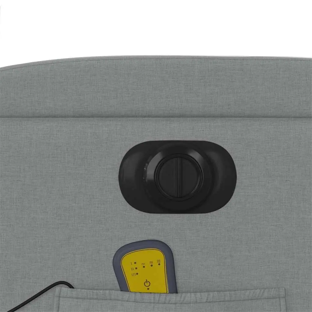 Electric Massage Recliner Chair Fabric Grey