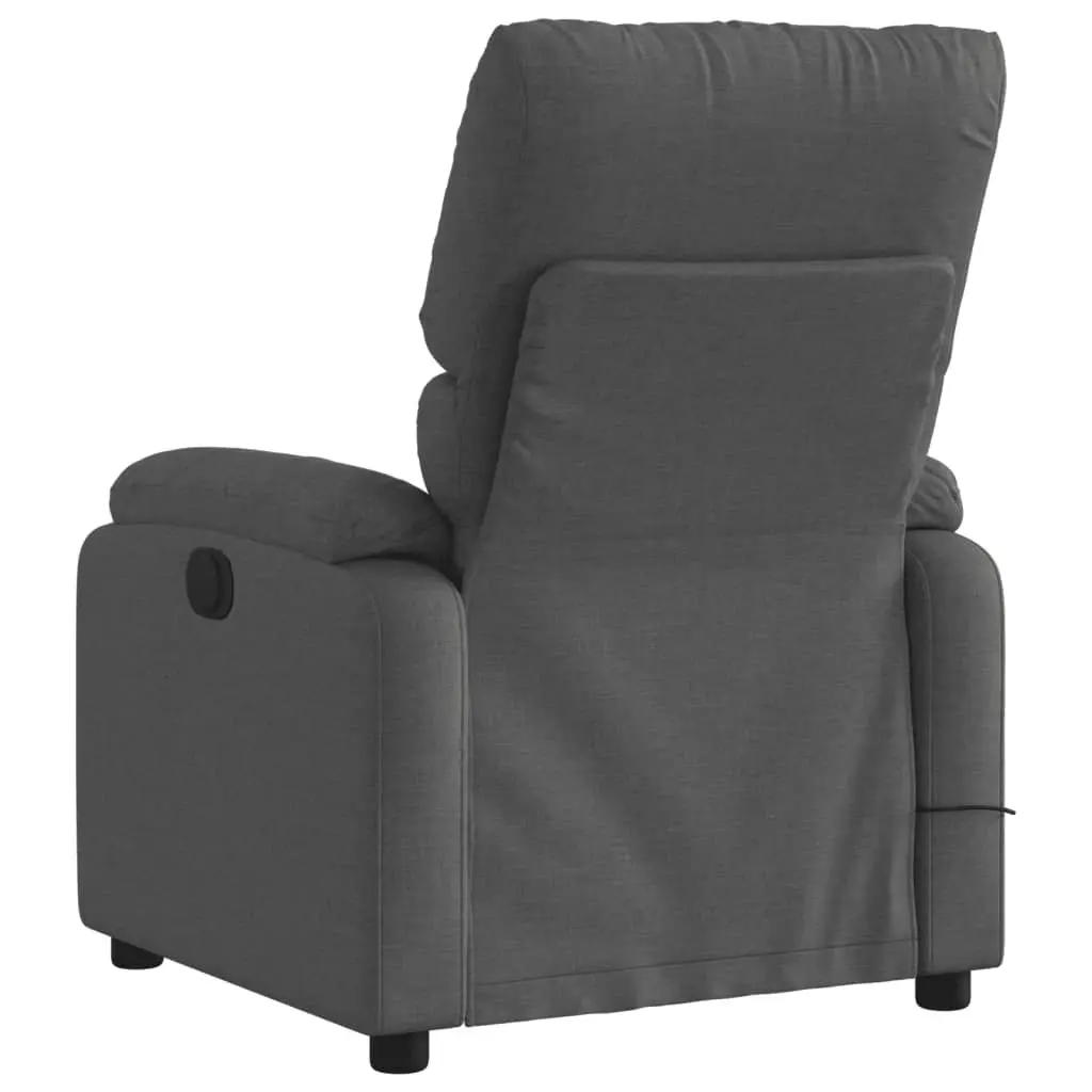 Electric Massage Recliner Chair Fabric Grey