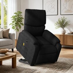 Black Electric Reclining Massage Chair for Elderly Comfort