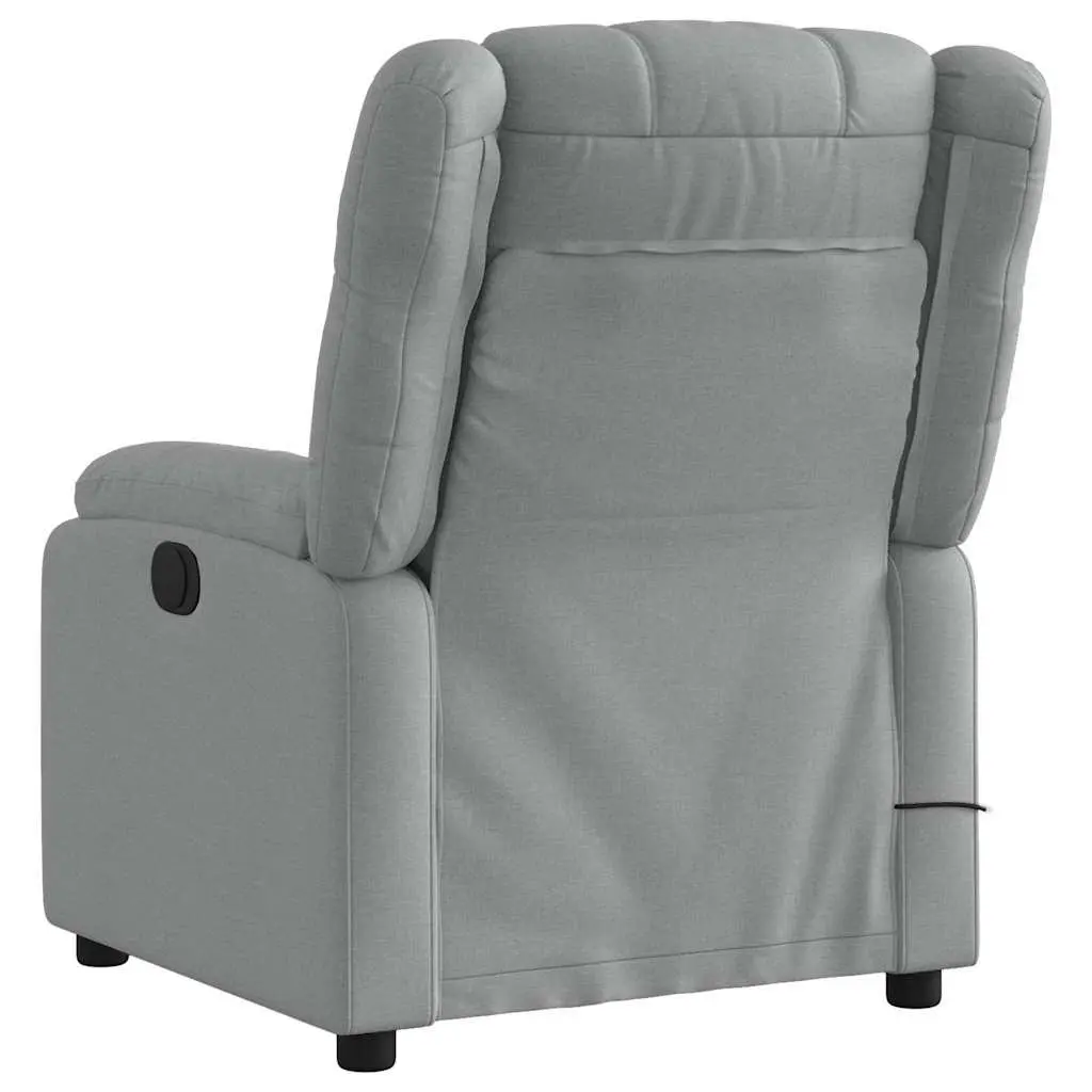 Grey Fabric Electric Massage Recliner Chair with Vibration