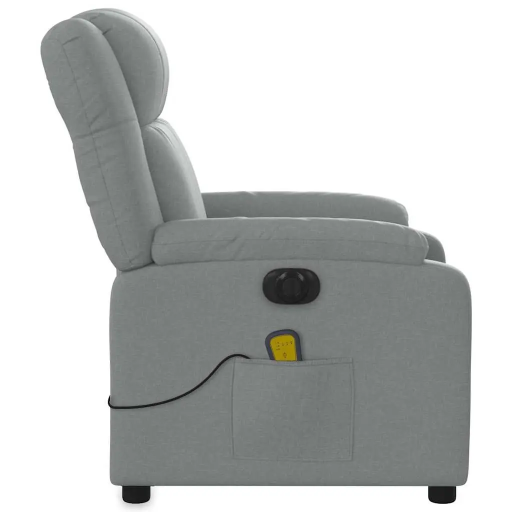 Grey Fabric Electric Massage Recliner Chair with Vibration