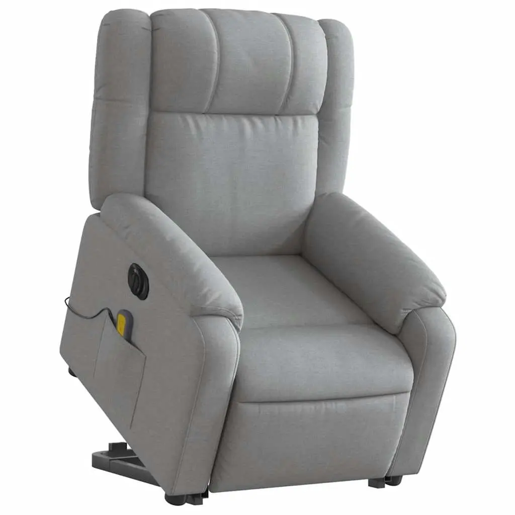 Electric Recliner Chair with Massage Function in Grey
