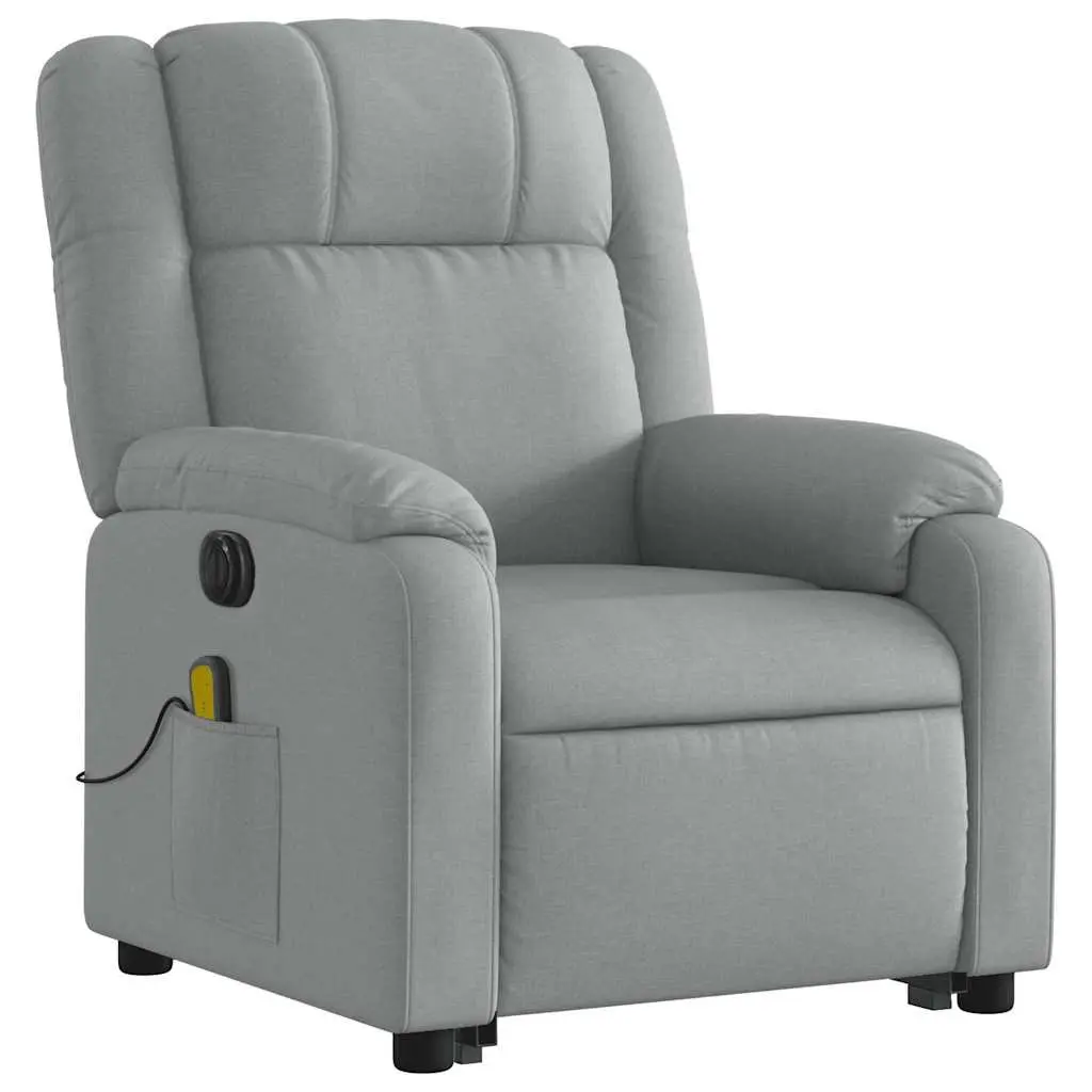 Electric Recliner Chair with Massage Function in Grey
