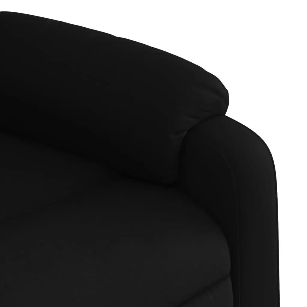 Electric Stand Up Massage Recliner Chair Black Faux Leather Power Lift Armchair