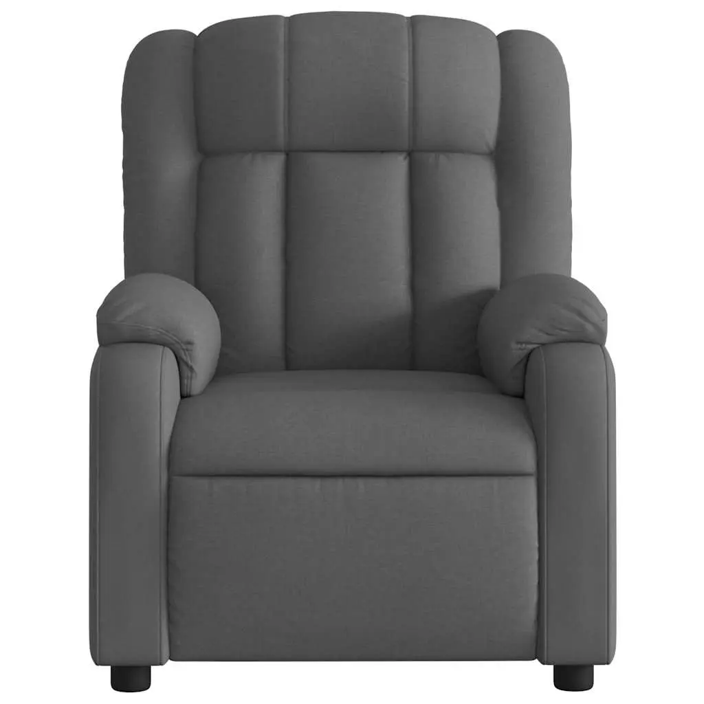 Electric Massage Recliner Chair Fabric Grey