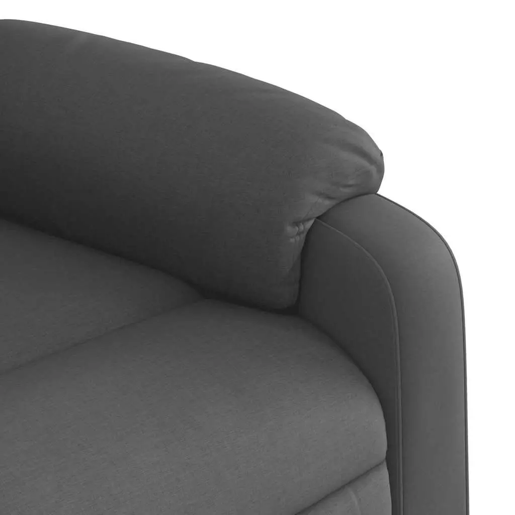 Stand Up Recliner Chair Fabric Dark Grey