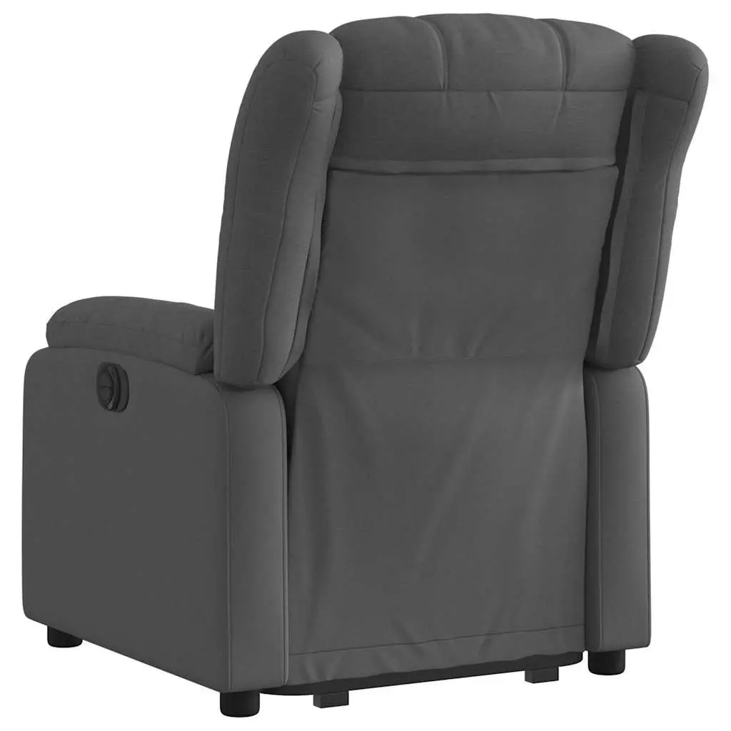 Electric Recliner Chair Fabric Grey