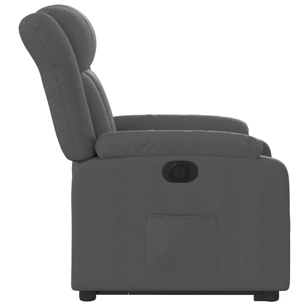 Electric Recliner Chair Fabric Grey