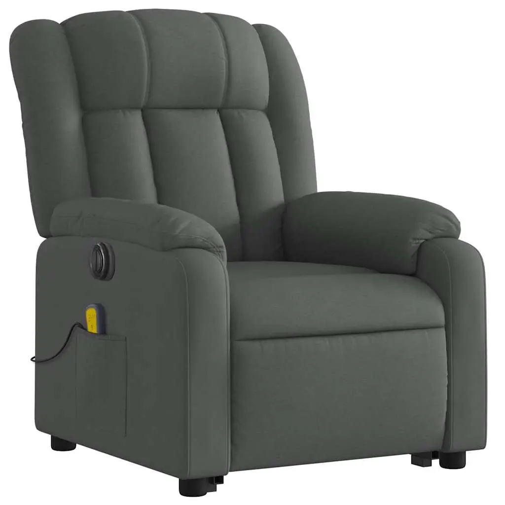 Grey Electric Recliner Chair with Massage Function