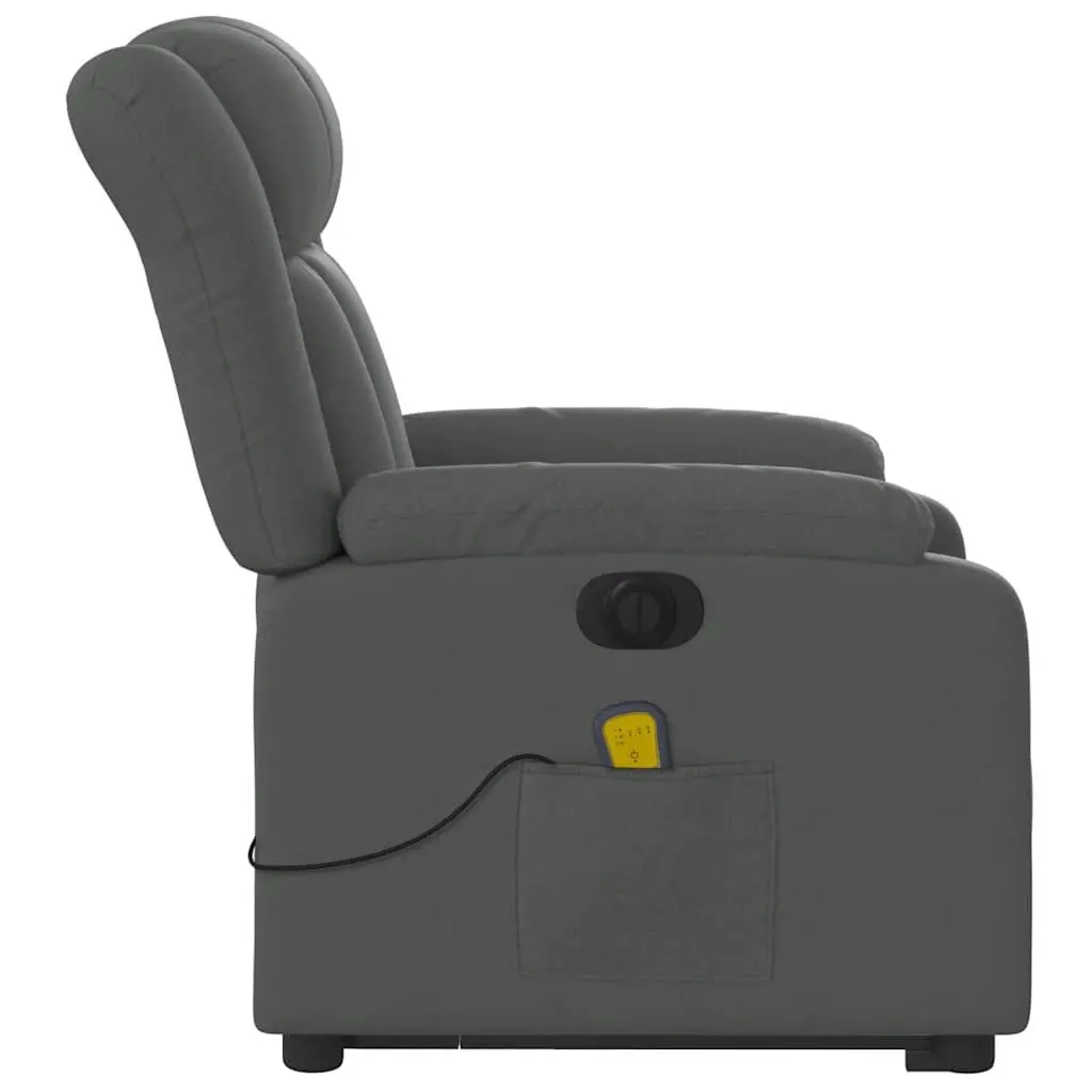 Grey Electric Recliner Chair with Massage Function