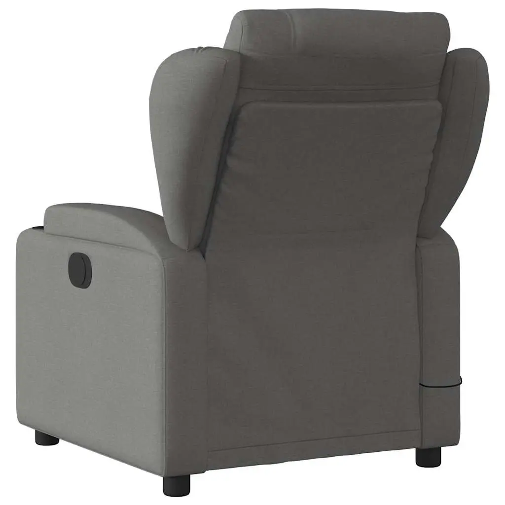 Grey Fabric Massage Recliner Chair with Vibration Therapy