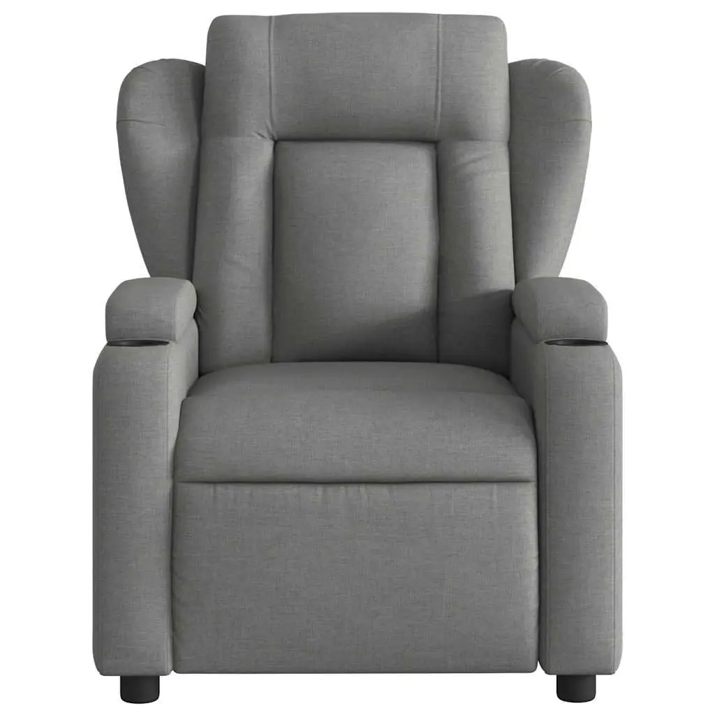 Grey Fabric Massage Recliner Chair with Vibration Therapy