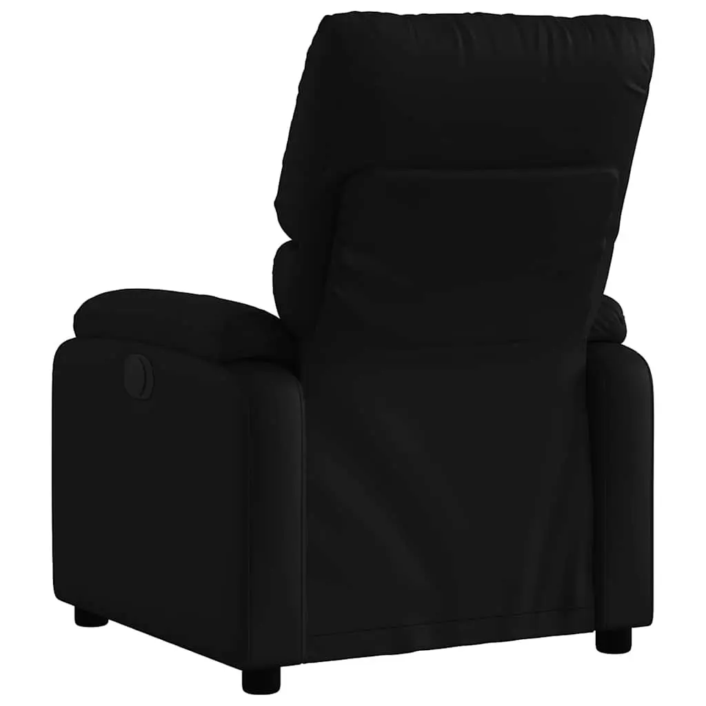 Black Faux Leather Massage Recliner Chair