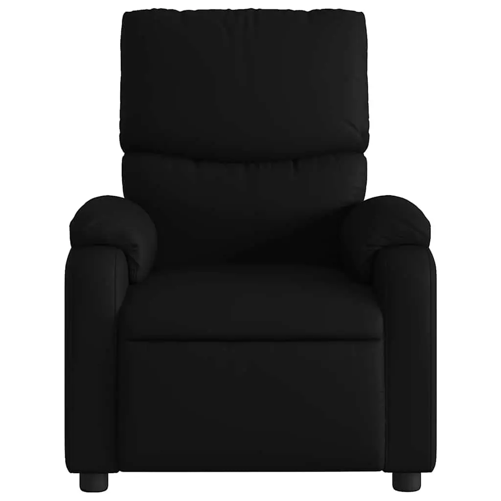 Black Faux Leather Massage Recliner Chair