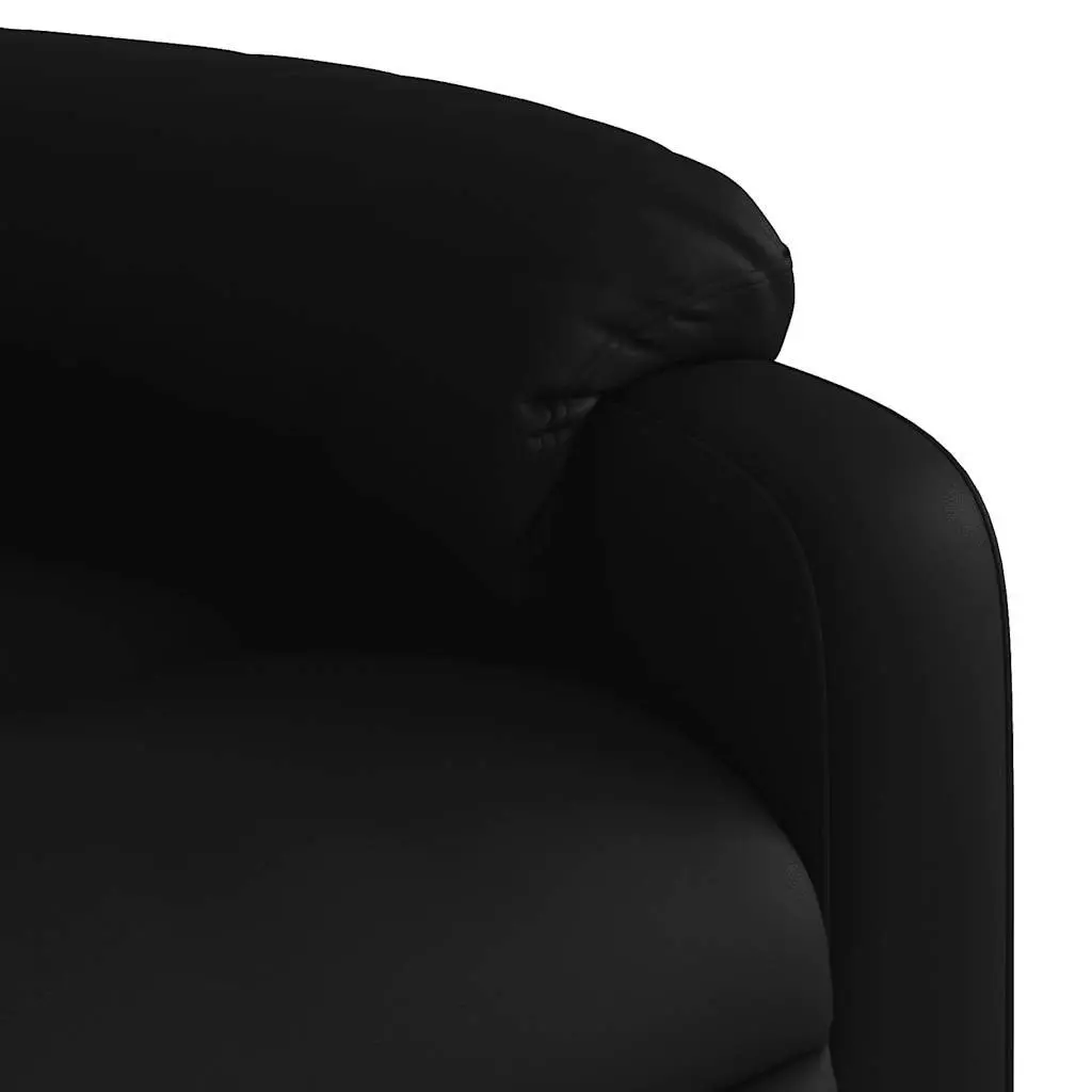 Black Faux Leather Massage Recliner Chair