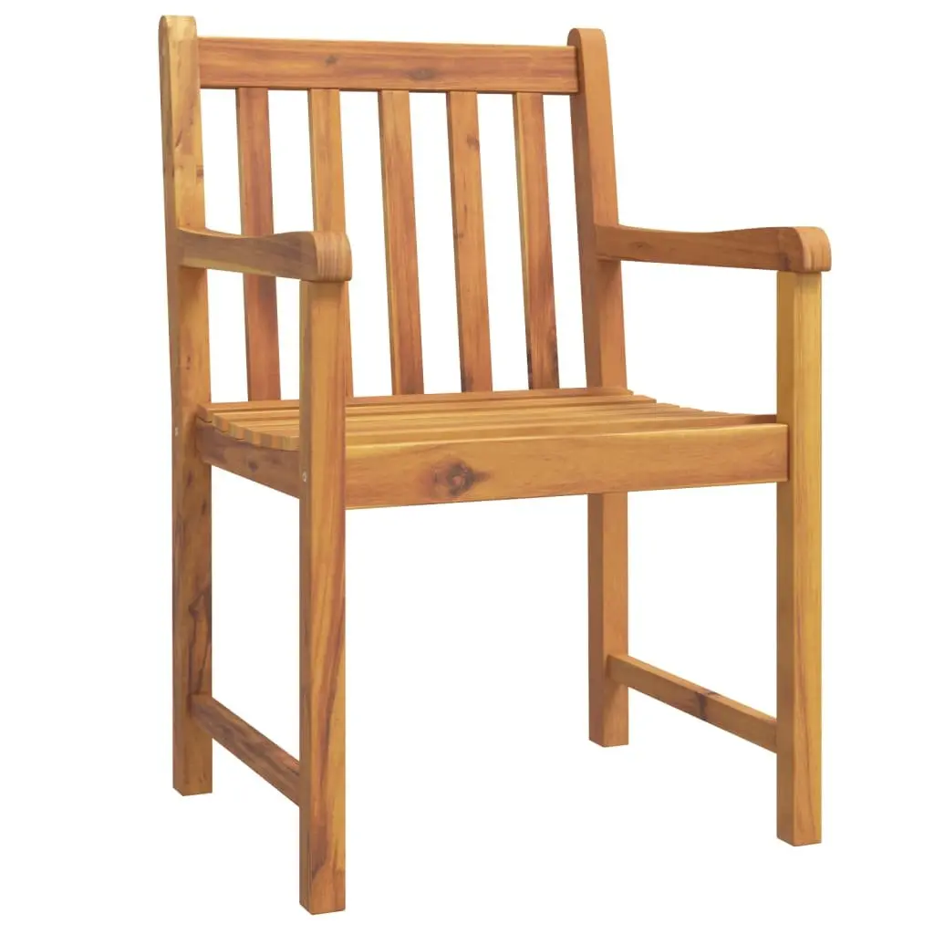 Solid Acacia Wood 3 Piece Garden Dining Set for Outdoor Use