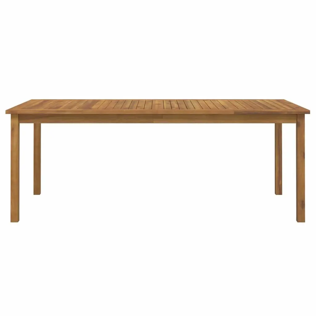 7 Piece Garden Dining Set Solid Acacia Wood Brown
