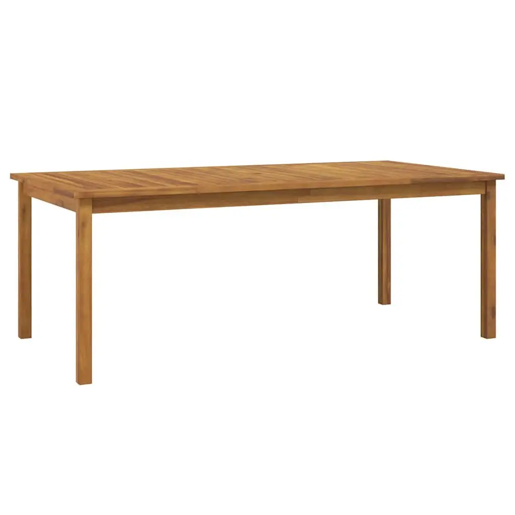 9 Piece Garden Dining Set Solid Acacia Wood Brown