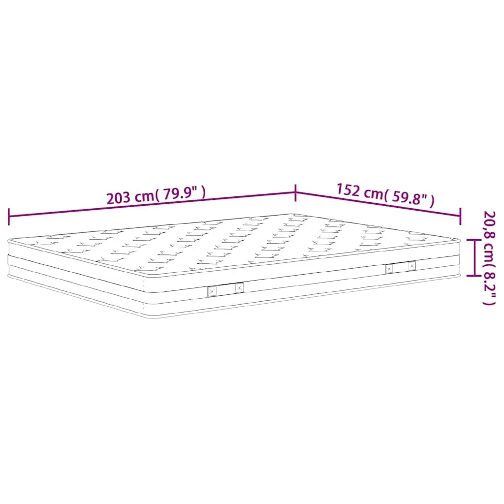 Bonnell Spring Mattress Queen Size Medium Firmness 152x203cm