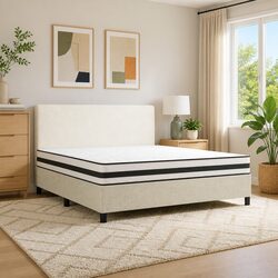 Bonnell Spring Mattress Queen Size 183x203 cm with Quality Build