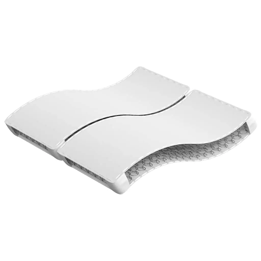 Bonnell Spring Mattress Medium Firm Support Breathable Fabric White 183x203cm