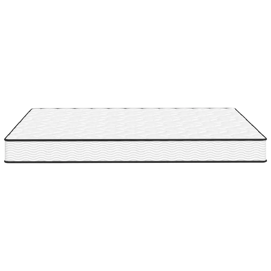 Bonnell Spring Mattress Medium Firm Support Breathable Fabric White 183x203cm