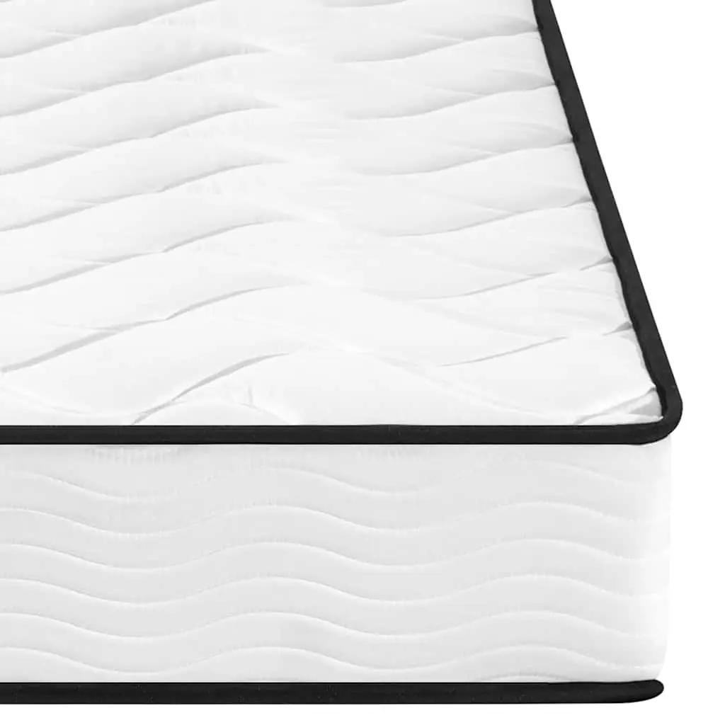 Bonnell Spring Mattress Medium Firm Support Breathable Fabric White 183x203cm