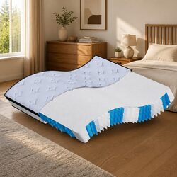 Queen Size Pocket Spring Mattress 152x203 cm with 7 Zones