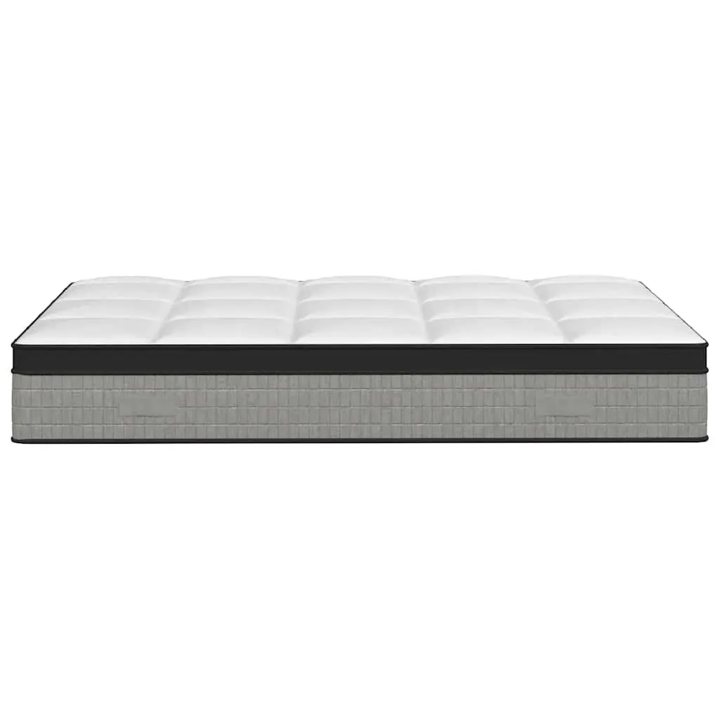 Pocket Spring Mattress Fabric Double Size 137x190 cm White Medium Plus