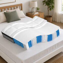 Queen Size Medium Plus Pocket Spring Mattress 152x203cm