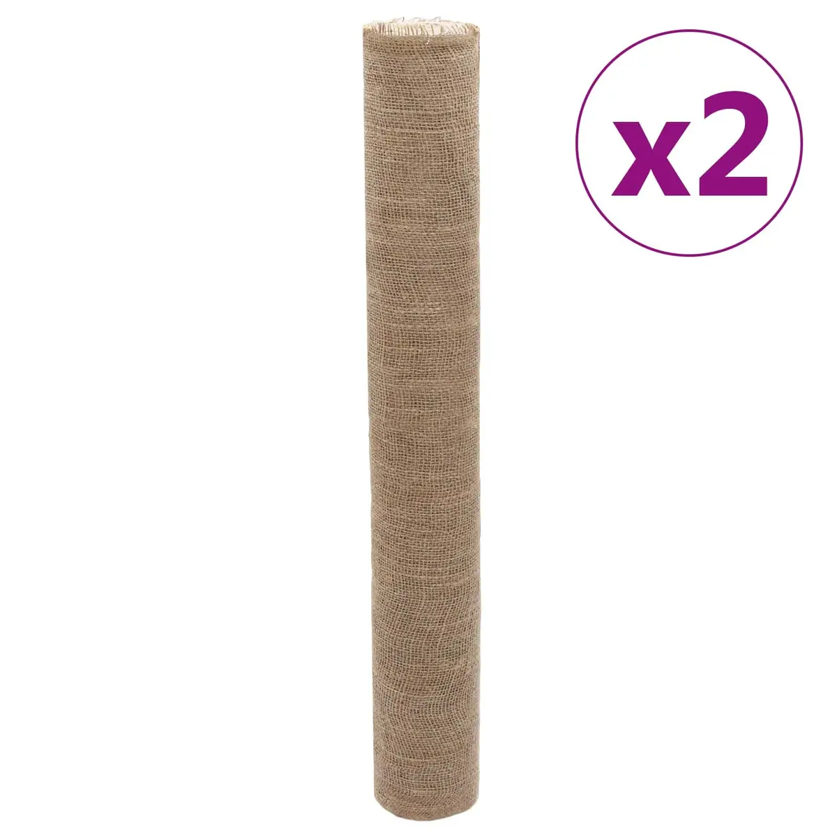 Jute Runner Natural 1x50m 2 Piece Rolls for Craft Home Decor Floral Arrangements