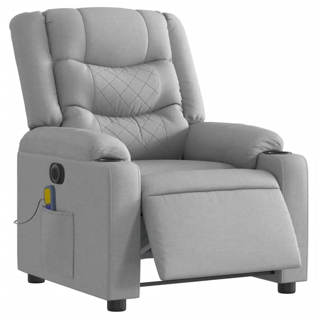 Grey Electric Massage Recliner Chair