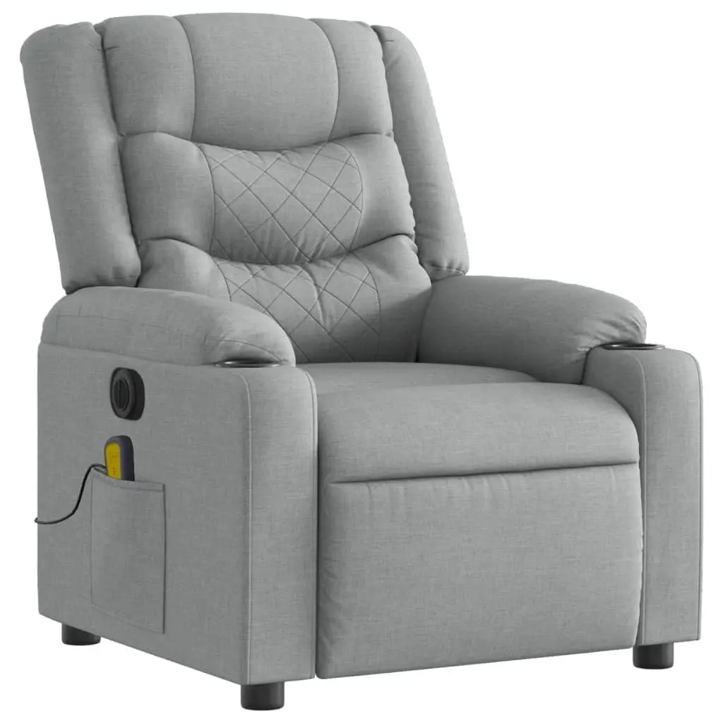 Grey Electric Massage Recliner Chair
